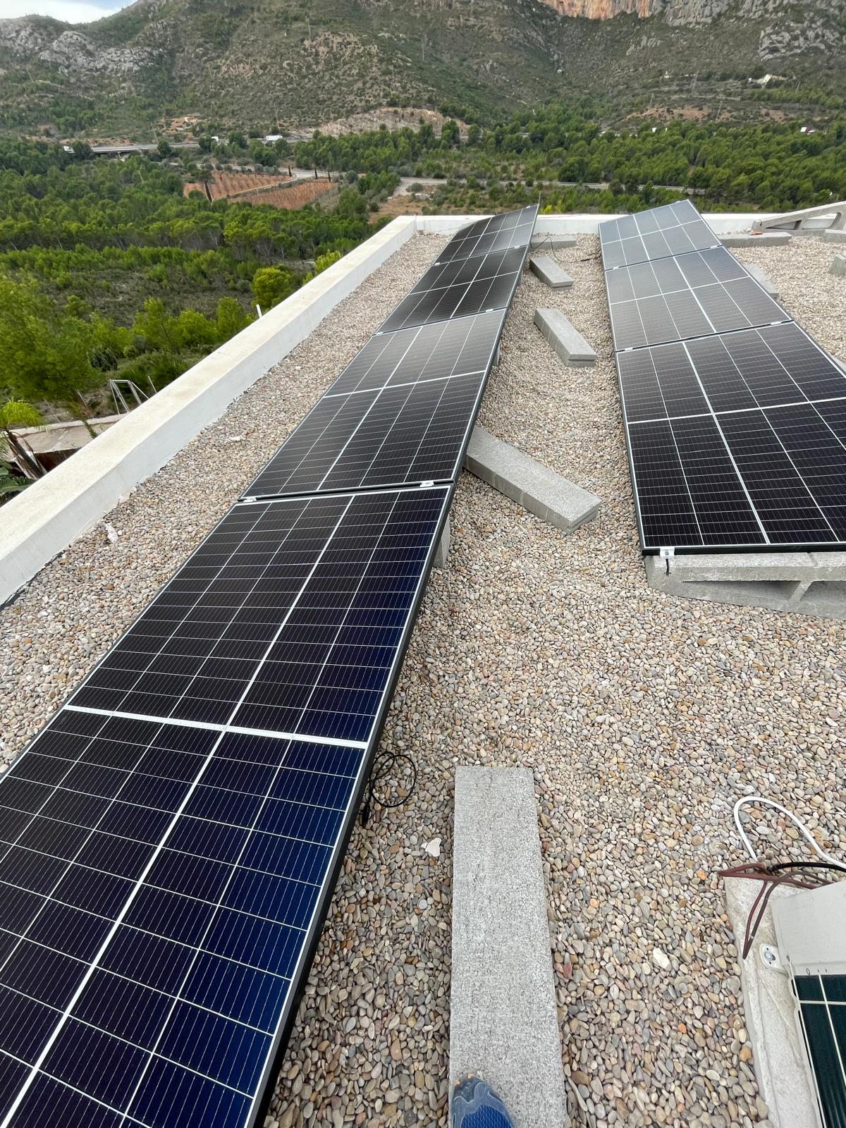 paneles cubierta gravilla