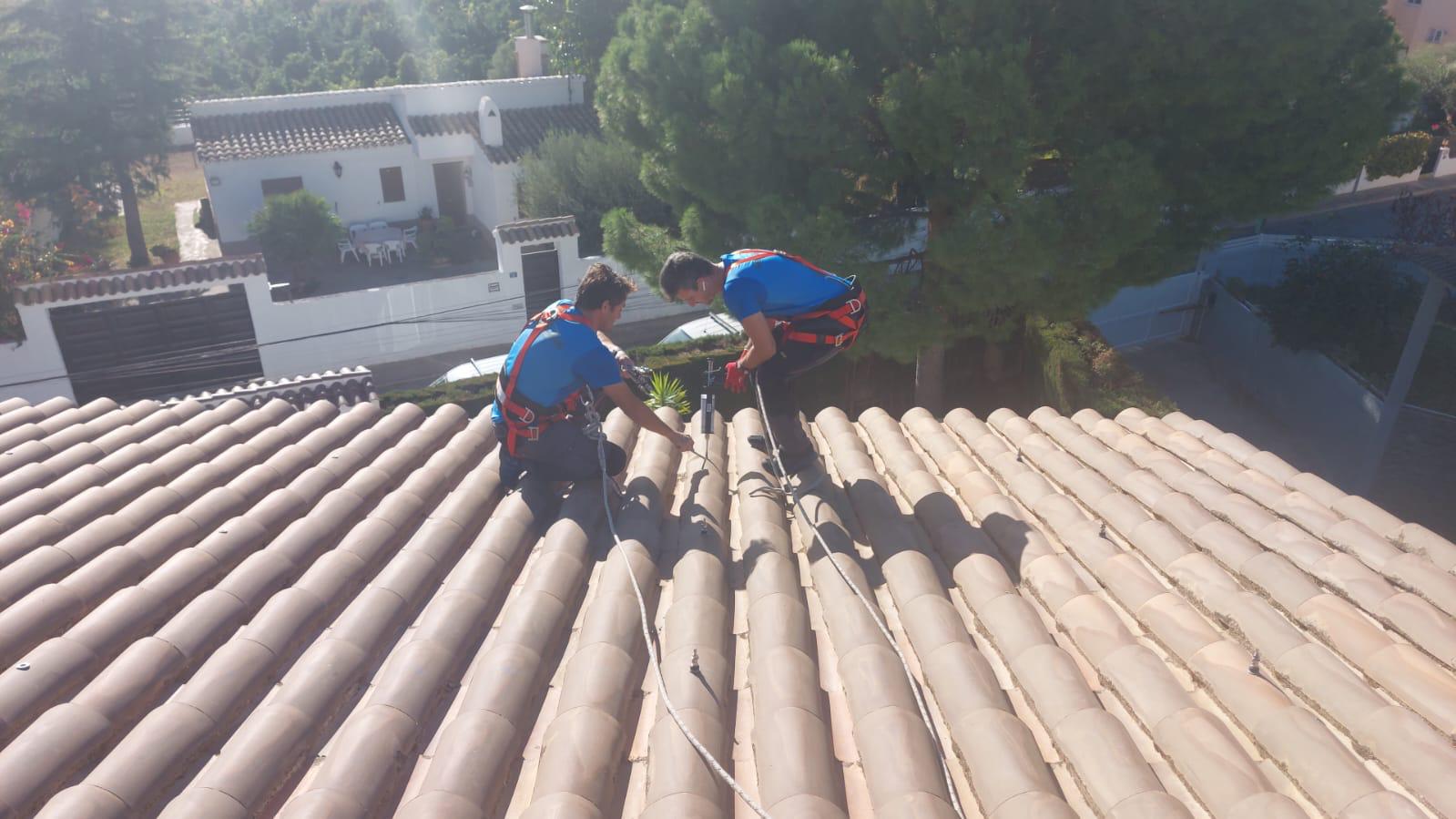 tejado antes instalacion paneles solares